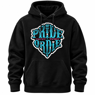 PRIDE OR DIE Z-Camp hoodie -black